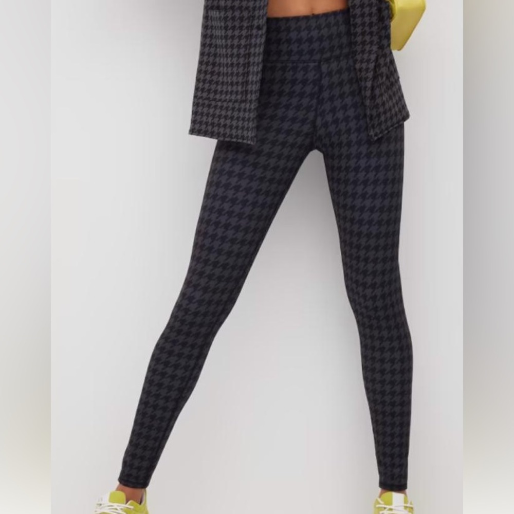 high waisted leggings With Houndstooth Pockets